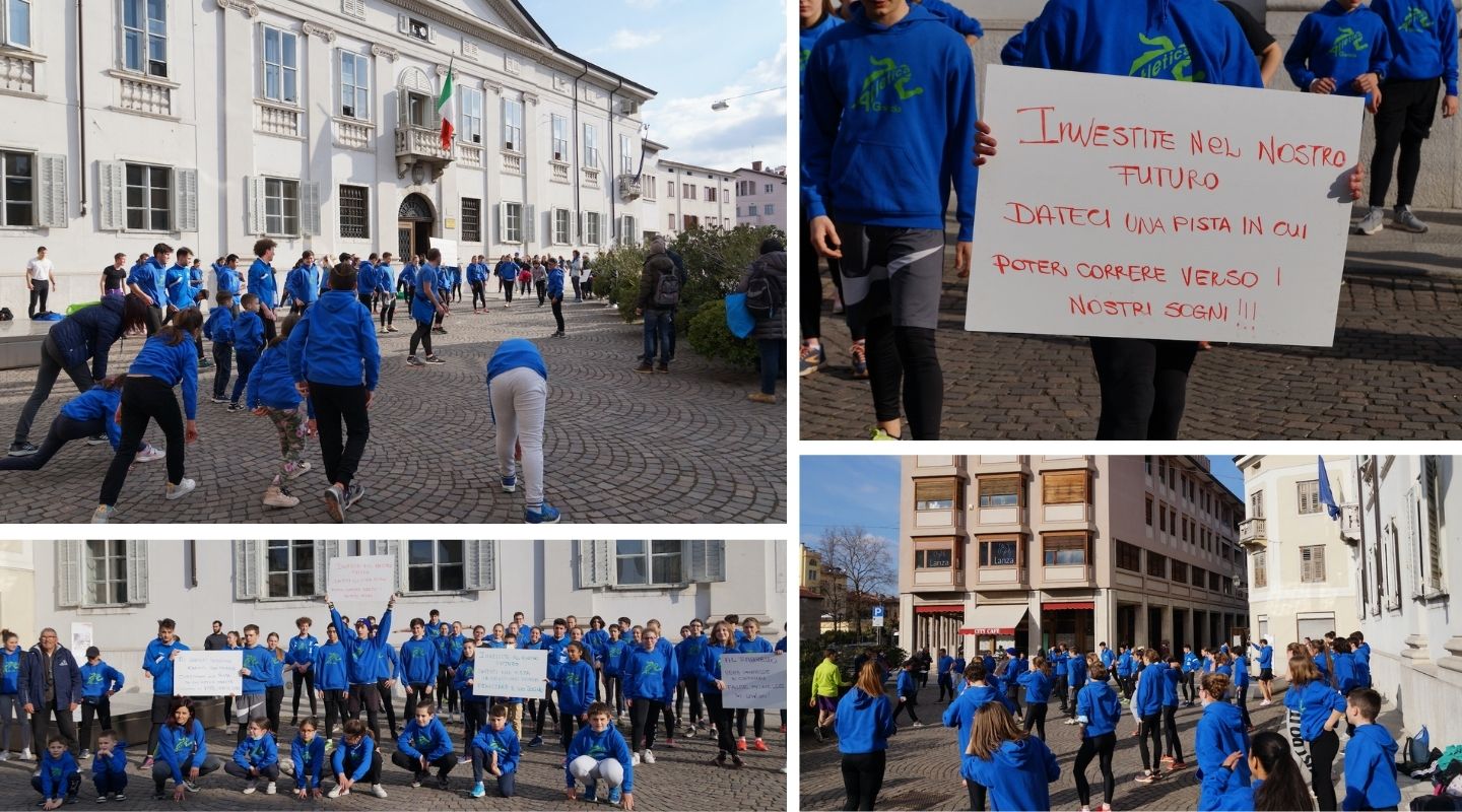 Fabretto ancora senza lavori, gli atleti di Gorizia si allenano sotto il municipio